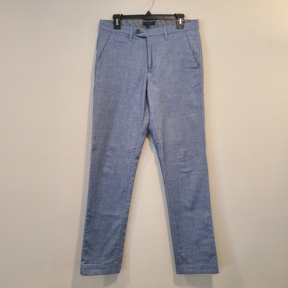 Ted Baker Volvek Blue Classic Fit Trousers -Size 30 - Picture 2 of 6
